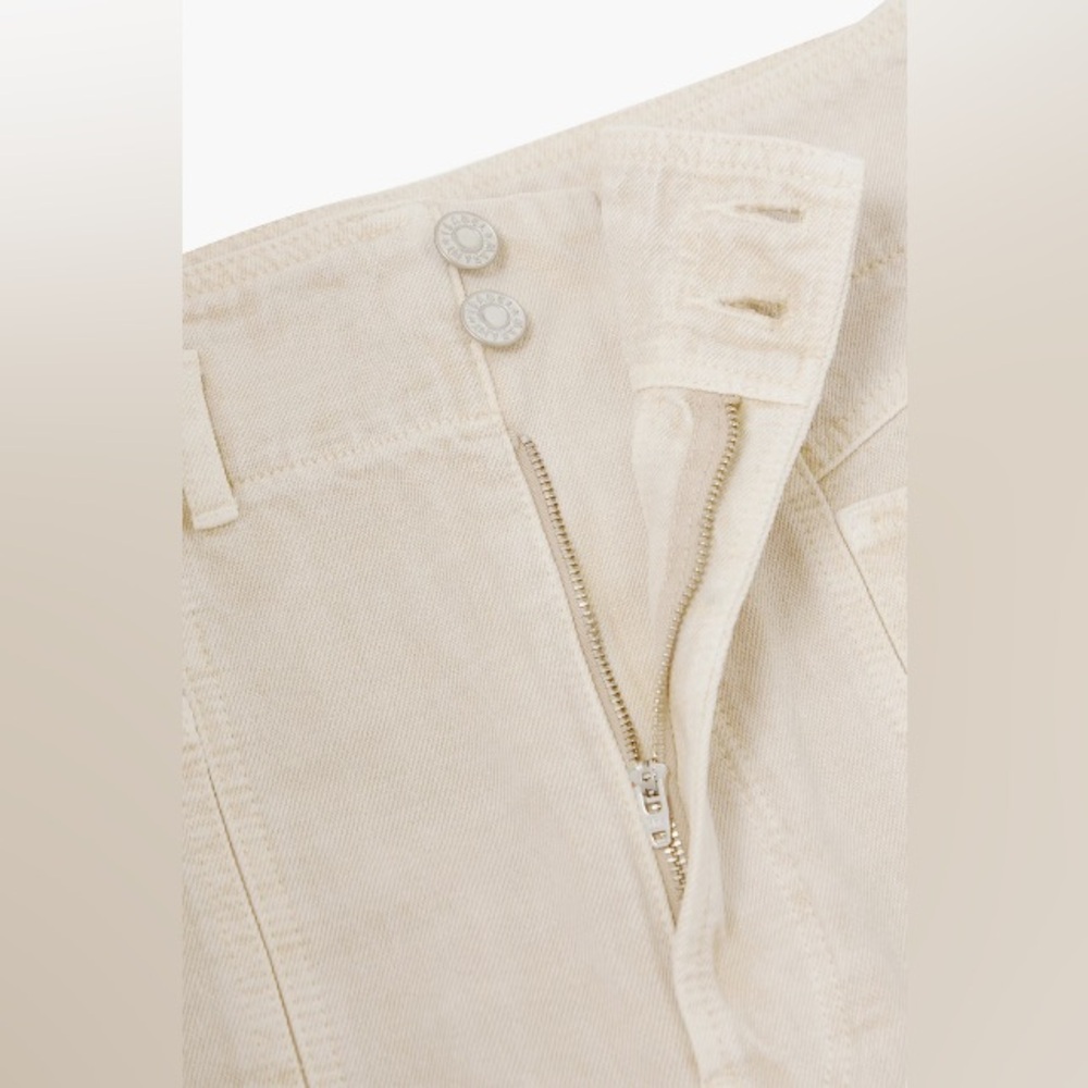 Isabel Marant Etoile Jeans Tess Slim Fit Boyfriend in Cream - Picture 3 of 5